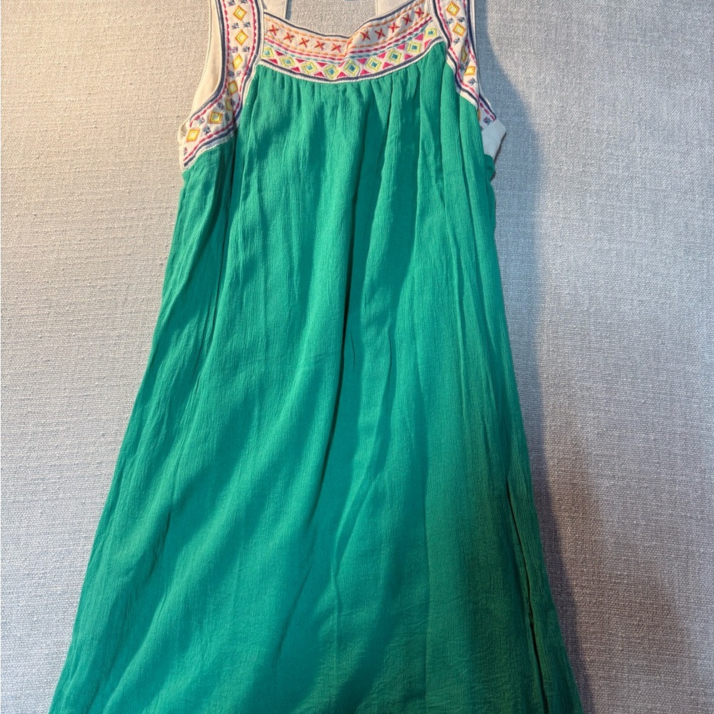 Flying Tomato Teal Green Embroidered Summer Dress